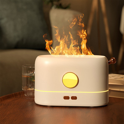 2022 Popular Flame Humidifier Aromatherapy Essential Oil Aroma Diffuser for Home Support Drop Shipping 200ML