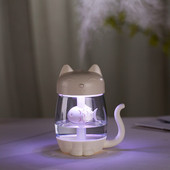 350 ml légpárásító USB mini otthoni irodai némító porlasztó aromadiffúzor illóolajok színes led lámpa ködkészítő diffúzor készlet