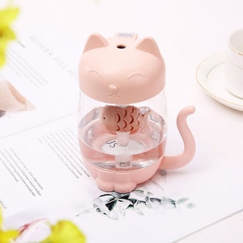 350ml Υγραντήρας αέρα Usb Mini Home Office Mute Atomizer Aroma Diffuser Essential Oils Color Led Lamp Mist Diffuser Maker