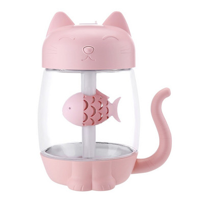 350 ml légpárásító USB mini otthoni irodai némító porlasztó aromadiffúzor illóolajok színes led lámpa ködkészítő diffúzor készlet