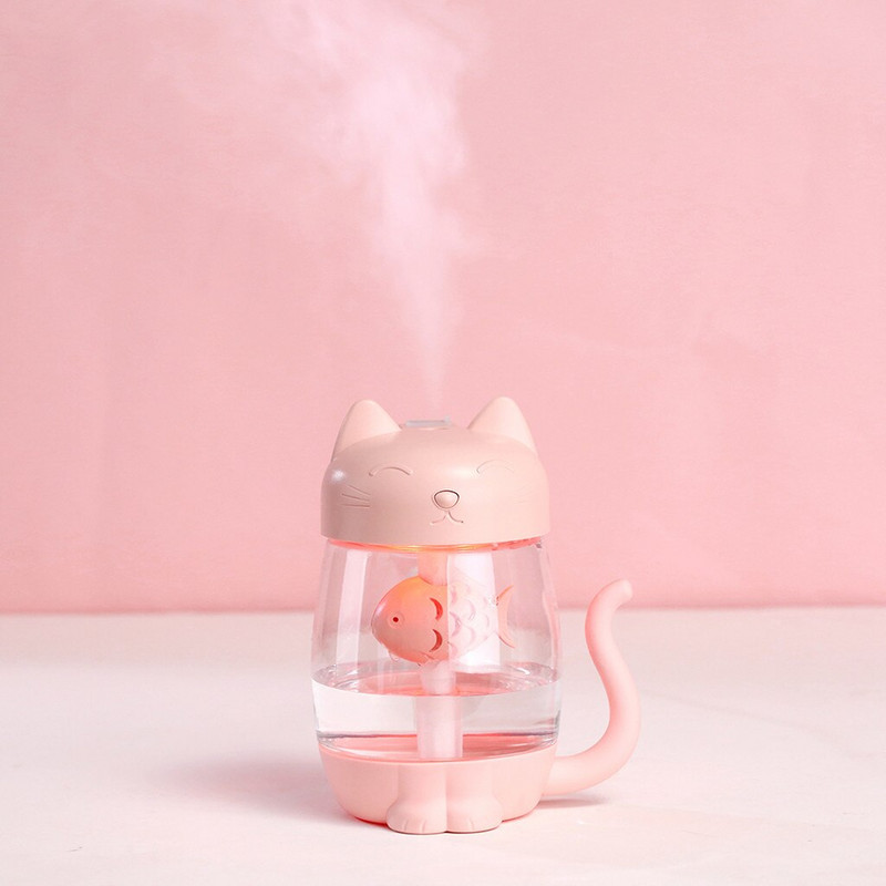 350 ml légpárásító USB mini otthoni irodai némító porlasztó aromadiffúzor illóolajok színes led lámpa ködkészítő diffúzor készlet