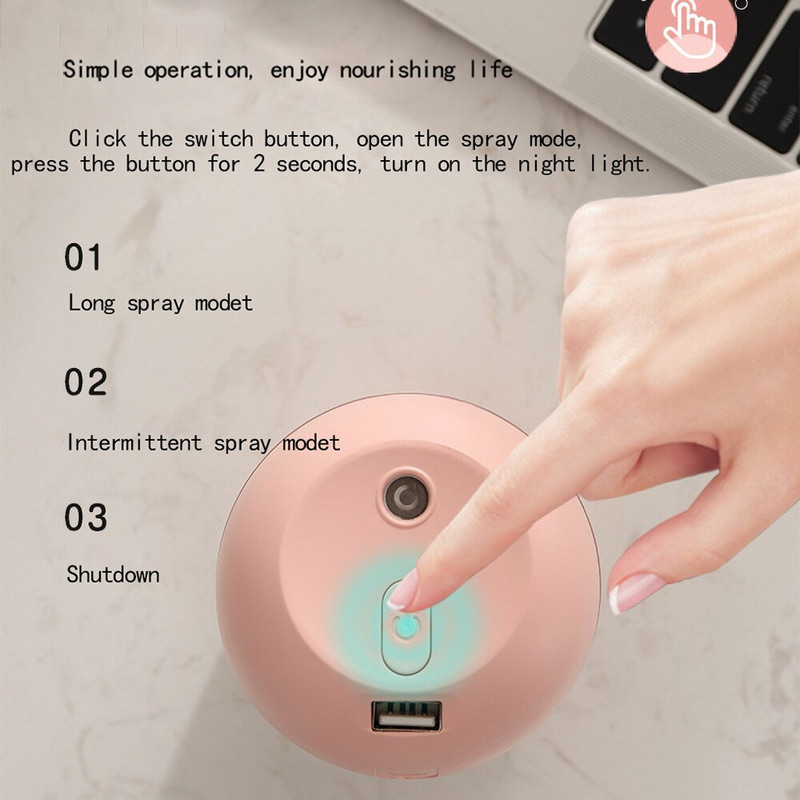 220ML Mini Portable Ultrasonic Air Humidifer Aroma Essential Oil Diffuser USB Mist Maker Aromatherapy Humidifiers for Home Car