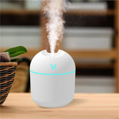 Υγραντήρας αέρα Αυτοκινήτου USB Aroma Diffuser Humidifier Home Portable Diffuser with Colorful Night Light 250ML Cool Mist Home Decor