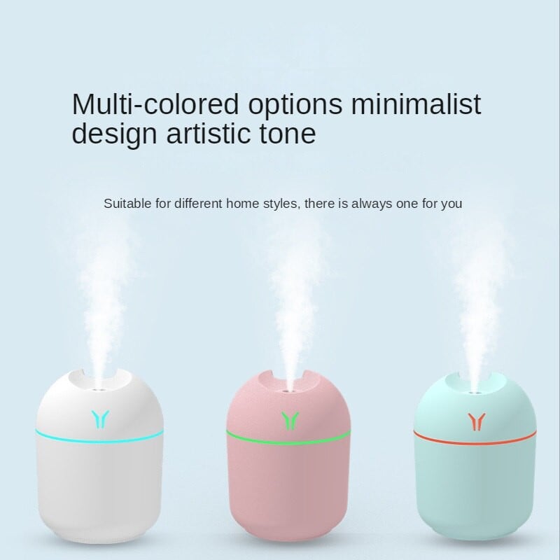 Υγραντήρας αέρα Αυτοκινήτου USB Aroma Diffuser Humidifier Home Portable Diffuser with Colorful Night Light 250ML Cool Mist Home Decor
