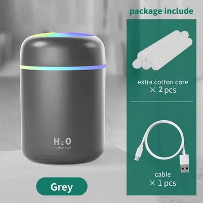 Spalvingas oro drėkintuvas Eterinių aliejų difuzorius Purkštukas Fogger Aromaterapinis aromatų difuzorius Automobilinis oro gaiviklis Namų drėkintuvas