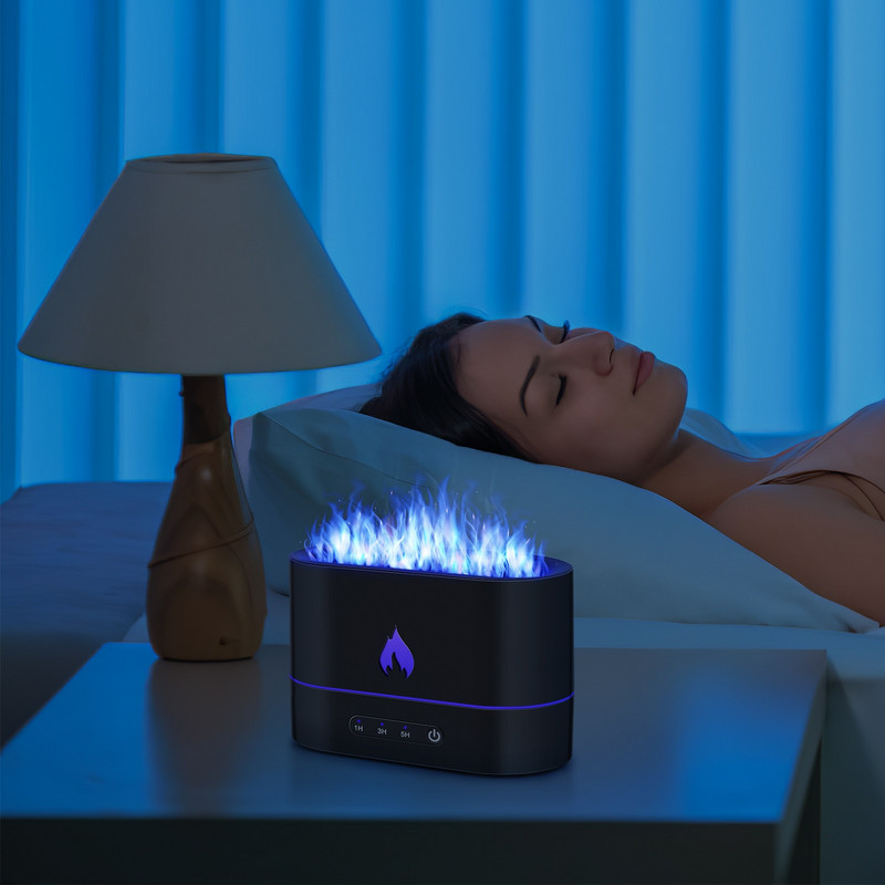 Difuzor Ovlaživač Aroma Zrak Ulje Mini Flame Essential Aromatherapy Prijenosni Mist Led Dekorativni Smalldesk Car Quiet Machine