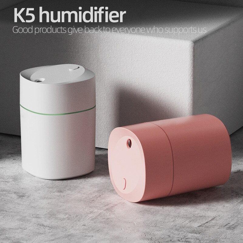 1 db aromaterápiás párásító autós új K5 mini asztali USB otthoni üzleti aranyos kisállat némító ajándék párásító kollégiumi szoba Essentials levegő