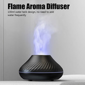 Άρωμα Diffuser Air Humidifier Ultrasonic Cool Mist Maker Fogger Led Essential Oil Flame Lamp Difusor Aroma Diffuser Humidifiers