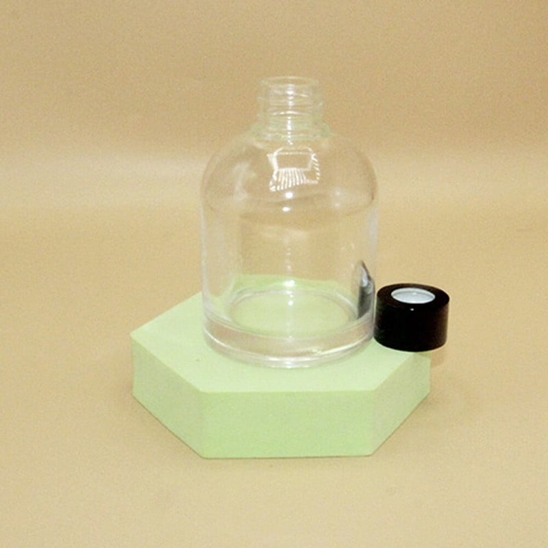 100 ml és 150 ml illatos üveg diffúzor palack és aromaterápiás üvegpalack aluminit körrel és műanyag fedelekkel