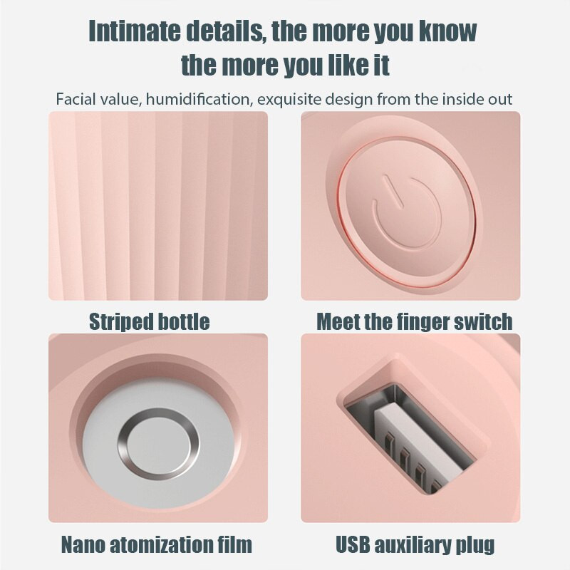 Umidificator de aer silențios USB 420ML Difuzor de aromă cu lumină de noapte blândă Spray intermitent continuu poate funcționa timp de 8-12 ore mașină acasă