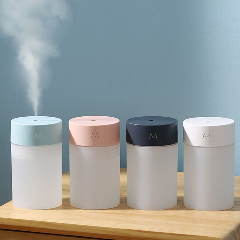 260 ml légpárásító ultrahangos mini aromaterápiás diffúzor hordozható permetező USB illóolaj porlasztó LED lámpa otthoni dekorációhoz
