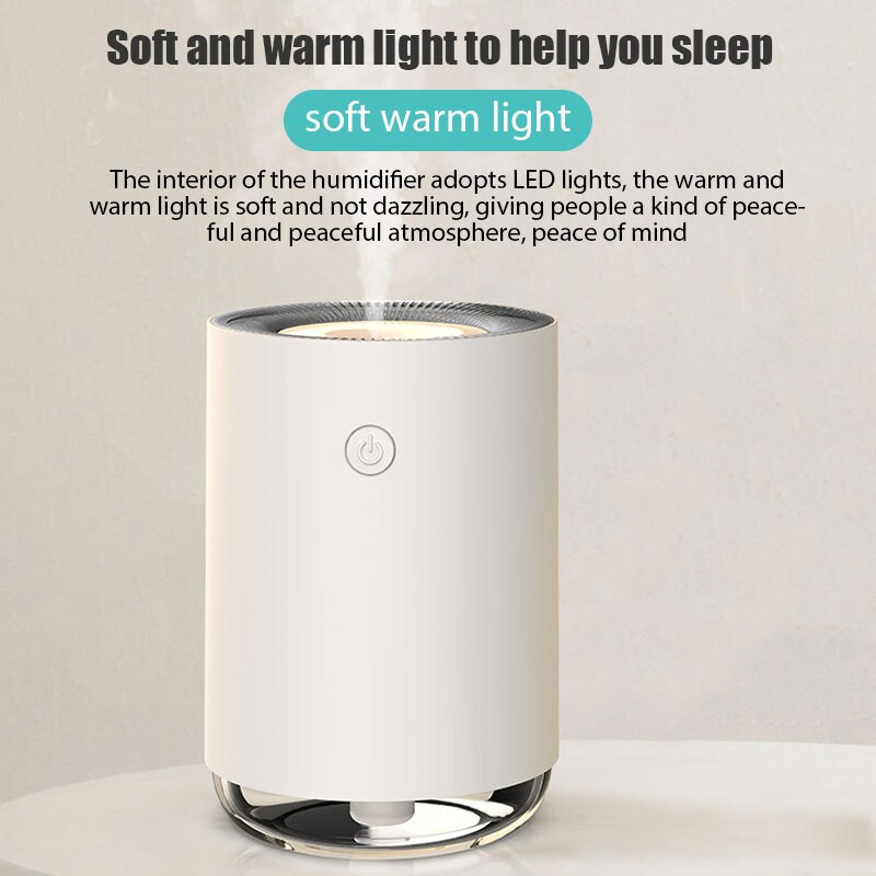 Hordozható 220 ml-es elektromos légpárásító aroma olajdiffúzor USB Cool Mist permetező színes éjszakai fénnyel otthoni autóhoz