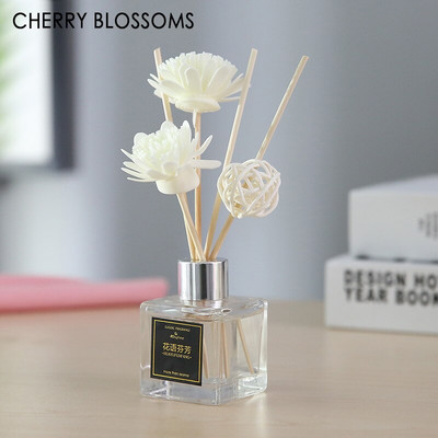 50 ml tűzmentes aromaterápiás illóolaj rattan nád dezodor, tisztító levegő diffúzor pálca Hálószoba WC dekoráció TSLM1