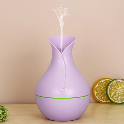 USB Air Humidifier Mini Ultrasonic Aroma Diffuser Wood Grain LED Night Light Electric Essential Oil Diffuser aromatherapy Home