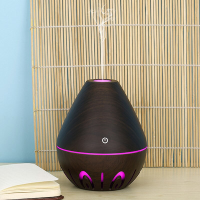 USB Air Humidifier Mini Ultrasonic Aroma Diffuser Wood Grain LED Night Light Electric Essential Oil Diffuser aromatherapy Home