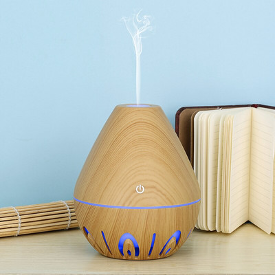 USB Air Humidifier Mini Ultrasonic Aroma Diffuser Wood Grain LED Night Light Electric Essential Oil Diffuser aromatherapy Home
