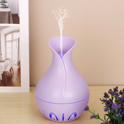USB Air Humidifier Mini Ultrasonic Aroma Diffuser Wood Grain LED Night Light Electric Essential Oil Diffuser aromatherapy Home
