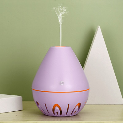 USB Air Humidifier Mini Ultrasonic Aroma Diffuser Wood Grain LED Night Light Electric Essential Oil Diffuser aromatherapy Home