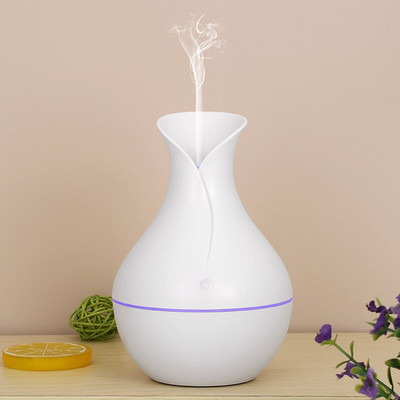 USB Air Humidifier Mini Ultrasonic Aroma Diffuser Wood Grain LED Night Light Electric Essential Oil Diffuser aromatherapy Home
