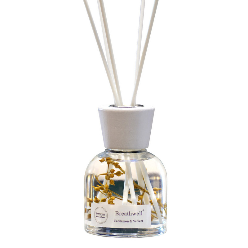 Ajándék Immortal Flower aromaterápiás diffúzor 100 ml otthoni illatú fehér rattan pálcikákkal és kerámia kupakkal Reed diffúzor otthonra