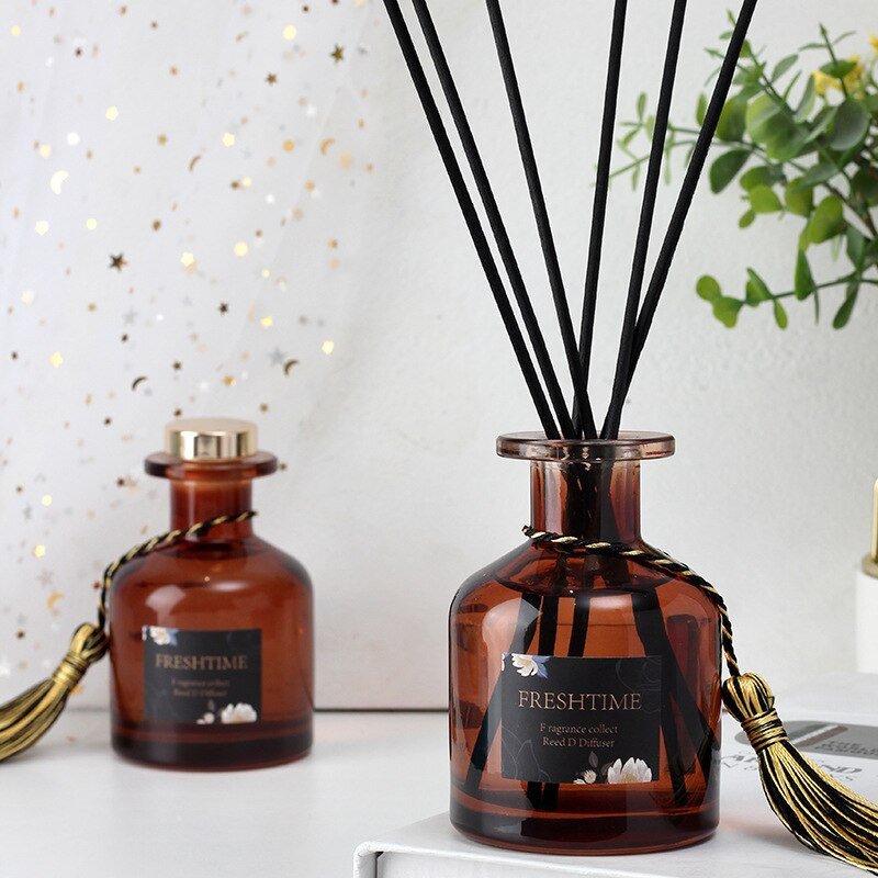 1 db 120 ml-es luxus No Fire aromaterápiás készlet Reed diffúzor otthoni illat dekoráció a szállodai borszekrényhez