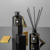 1 τεμ. Μαύρο γυάλινο μπουκάλι Reed Diffuser Set 150ml Home Fragrance Refill Reed Oil Diffuser Refill White Tea Lemon Bluebell Ocean