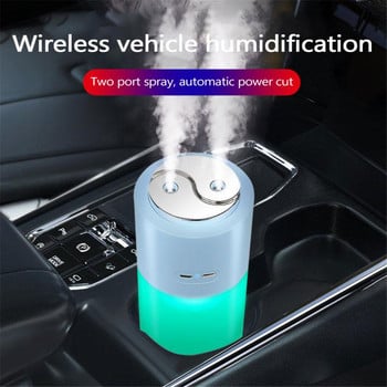 Oil Wireless Air Humidifier Rechargeable Double Spray Portable Car Humificador Purifier Diffuser Luminous Free Tool Aromatherapy