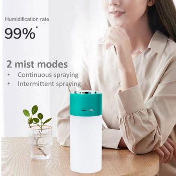 Oil Wireless Air Humidifier Rechargeable Double Spray Portable Car Humificador Purifier Diffuser Luminous Free Tool Aromatherapy