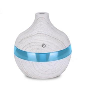 Difusor Essential 300Ml Ultrasonic Oil Diffuser Humidifier 300Ml Woodgrain Diffuser with Led Humidificador De Aceite Esenciales