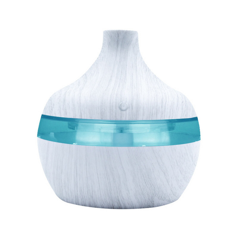 Elektromos párásító Essential Aroma Olaj Diffúzor Ultrahangos Faszemcsés Légpárásító USB ködkészítő Led Ködkészítő Light 300ml