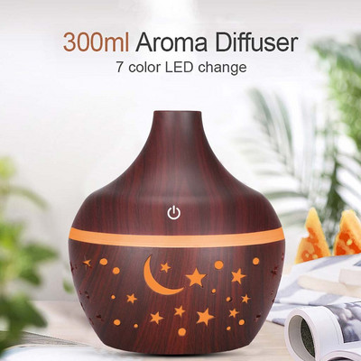 300ML Air Humidifer Led Colorful Ultrasonic Aroma Humidifier Essential Oil Diffuser Aroma Aromatherapy Humidifier Dropshipping
