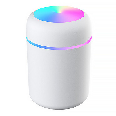 Umidificator portabil de 300 ml USB cu ultrasunete Dazzle Cup Difuzor de arome Cool Mist Maker Umidificator de aer Purificator cu lumină romantică