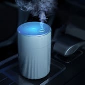 Légnedvesítő Ultrahangos aromaterápiás diffúzor hordozható permetező USB illóolaj porlasztó led lámpa otthoni diffúzor szettek 280ml