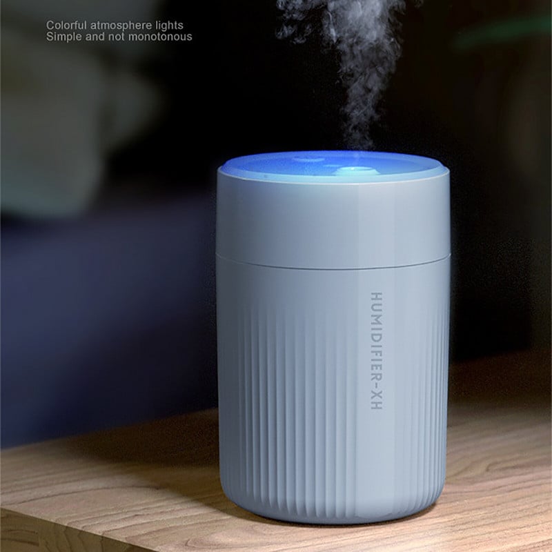 Légnedvesítő Ultrahangos aromaterápiás diffúzor hordozható permetező USB illóolaj porlasztó led lámpa otthoni diffúzor szettek 280ml