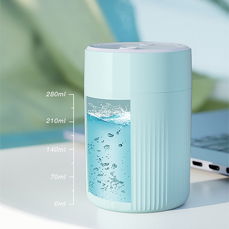 Légnedvesítő Ultrahangos aromaterápiás diffúzor hordozható permetező USB illóolaj porlasztó led lámpa otthoni diffúzor szettek 280ml