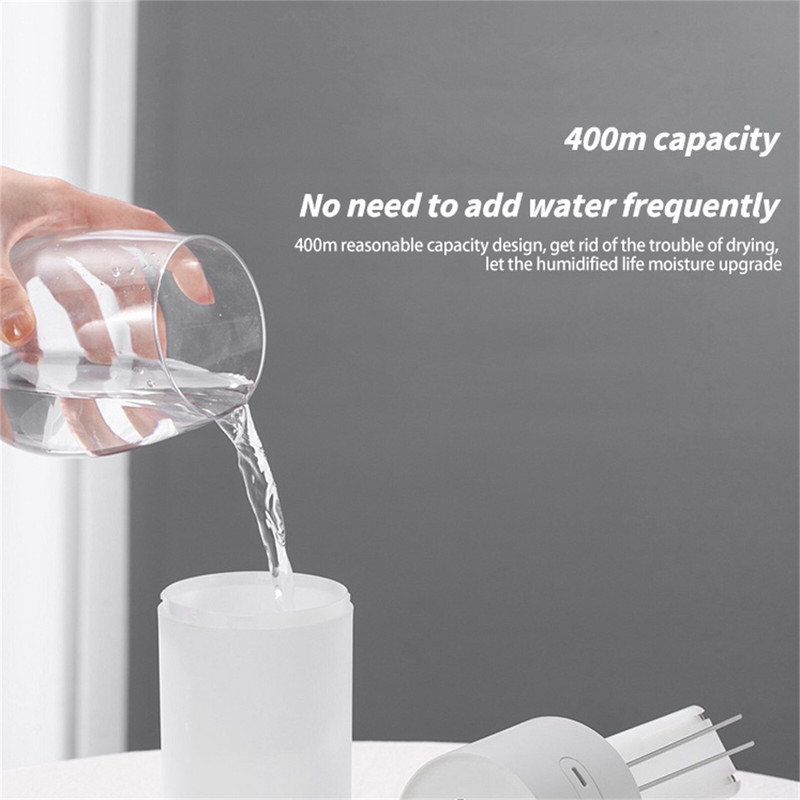 400 ml-es légpárásító mini aromaterápiás diffúzor hordozható permetező USB illóolaj porlasztó otthoni autóhoz náddiffúzor nagykereskedés