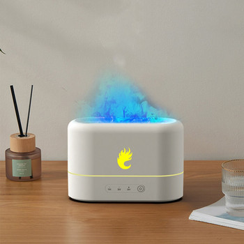 Flame Humidifier Essential Oil Diffuser Aroma Mist Maker Fogger for Home Essential Oil Humidifier Aroma Lamp for Oil