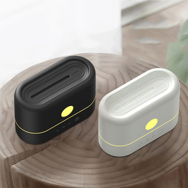 Flame Humidifier Essential Oil Diffuser Aroma Mist Maker Fogger for Home Essential Oil Humidifier Aroma Lamp for Oil