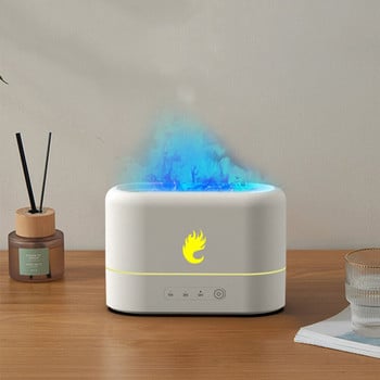 USB Simulation Flame Humidifier Μικρό φως νύχτας Έξυπνο απενεργοποίηση κρεβατοκάμαρας Διακόσμηση σαλονιού γραφείου Νέα προϊόντα