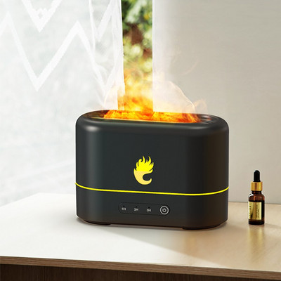 USB Simulation Flame Humidifier Μικρό φως νύχτας Έξυπνο απενεργοποίηση κρεβατοκάμαρας Διακόσμηση σαλονιού γραφείου Νέα προϊόντα