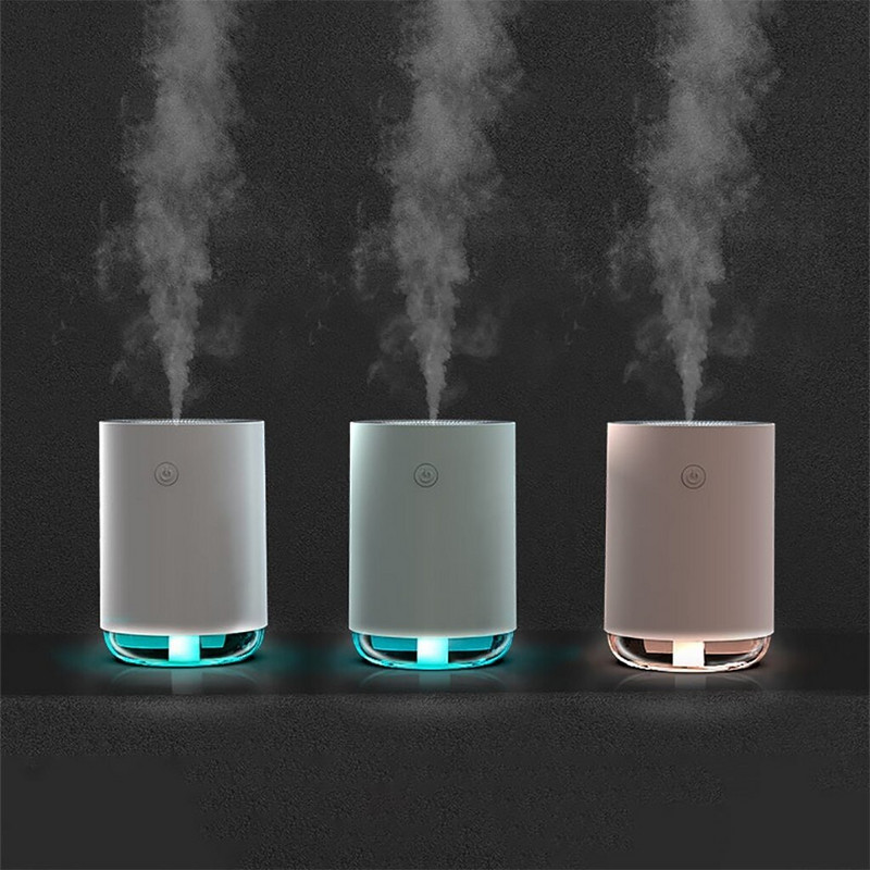 Hordozható Cool-mist járókerék párásító USB aroma diffúzor asztali légtisztító Mist Meker csendes párásító párátlanító