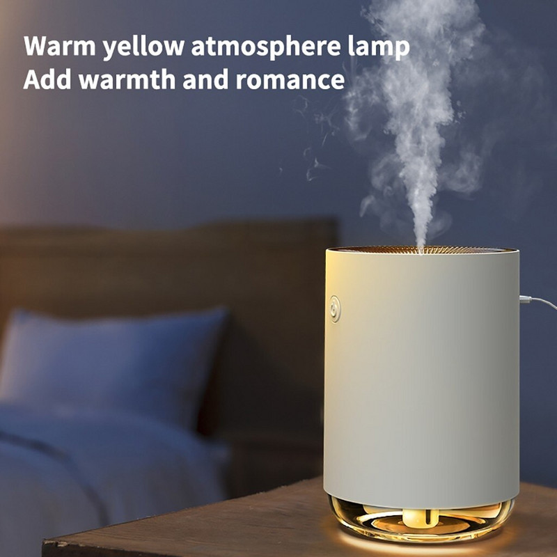 Hordozható Cool-mist járókerék párásító USB aroma diffúzor asztali légtisztító Mist Meker csendes párásító párátlanító