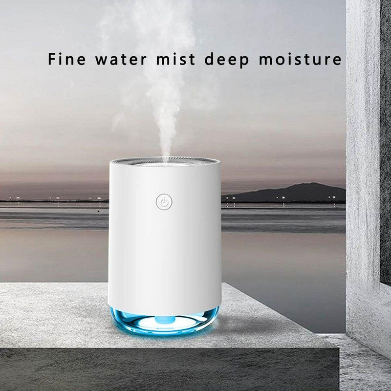 Hordozható Cool-mist járókerék párásító USB aroma diffúzor asztali légtisztító Mist Meker csendes párásító párátlanító