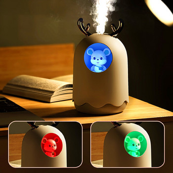 Antlers Air Humidifier Usb Essential Oil Diffuser Car Purifier Aroma Mist Maker For Car With Night Lamp Reed Diffuser