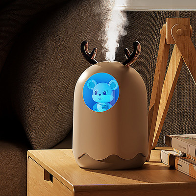 Antlers Air Humidifier Usb Essential Oil Diffuser Car Purifier Aroma Mist Maker For Car With Night Lamp Reed Diffuser