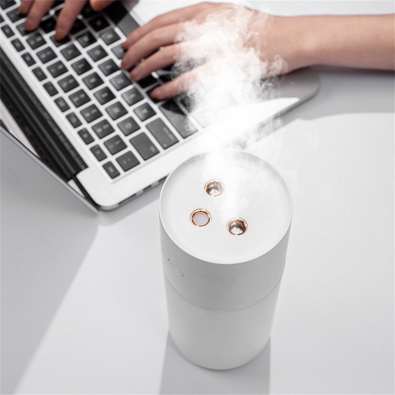 400 ml-es légpárásító mini aromaterápiás diffúzor hordozható permetező USB illóolaj porlasztó otthoni autós náddiffúzor készletekhez