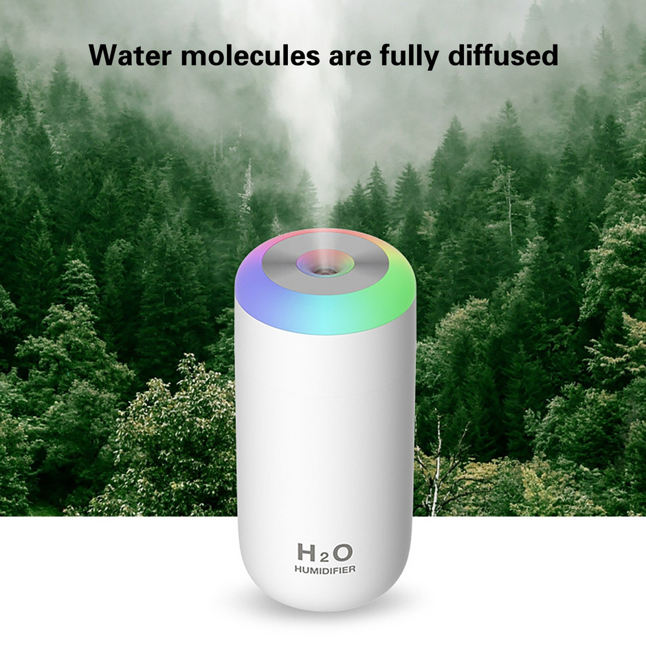 Umidificator de aer silențios Usb Lumină de noapte blândă Difuzor de aromă Set de difuzor de stuf cu pulverizare cu ultrasunete continuă/intermitentă