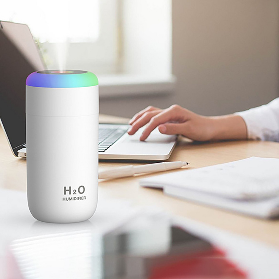 Umidificator de aer silențios Usb Lumină de noapte blândă Difuzor de aromă Set de difuzor de stuf cu pulverizare cu ultrasunete continuă/intermitentă