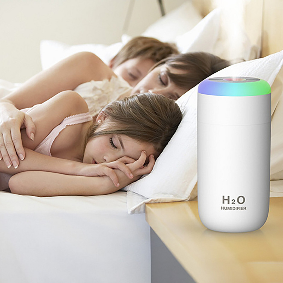 Umidificator de aer silențios Usb Lumină de noapte blândă Difuzor de aromă Set de difuzor de stuf cu pulverizare cu ultrasunete continuă/intermitentă