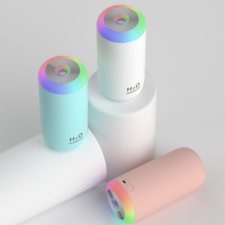 Umidificator de aer silențios Usb Lumină de noapte blândă Difuzor de aromă Set de difuzor de stuf cu pulverizare cu ultrasunete continuă/intermitentă